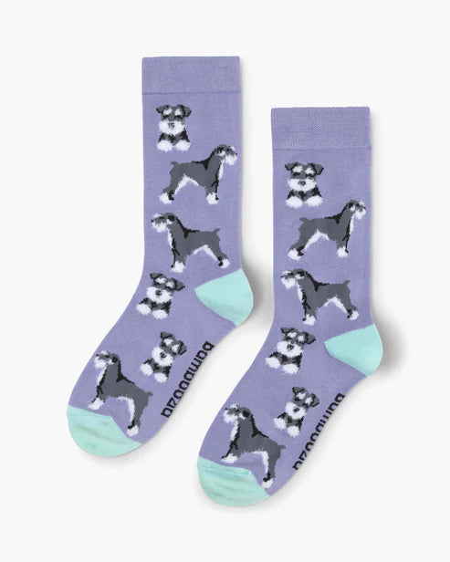 Fluffy Schnauzer Bamboo Sock