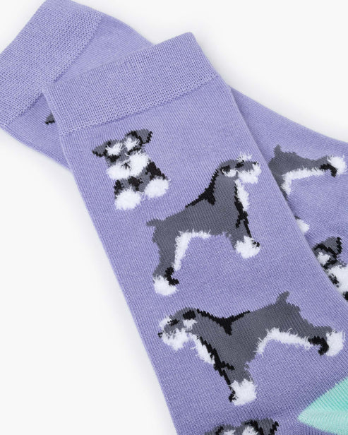 Fluffy Schnauzer Bamboo Sock