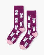 Fluffy Terrier Bamboo Sock
