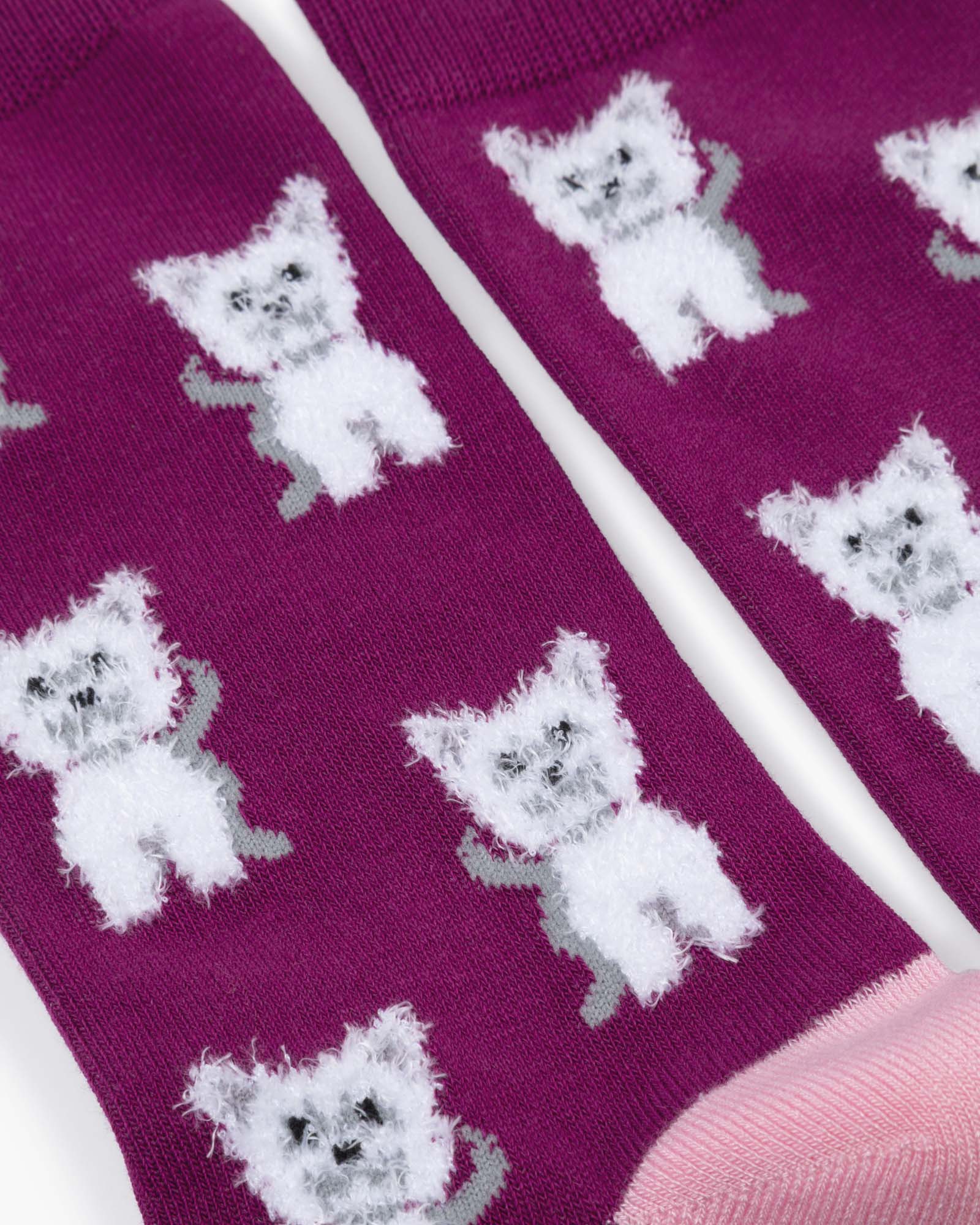 Fluffy Terrier Bamboo Sock