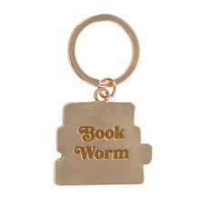 Load image into Gallery viewer, Book Worm Key Ring