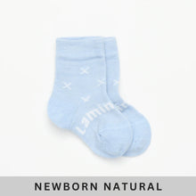 Load image into Gallery viewer, Beau Merino Wool Crew Baby Socks NB-3