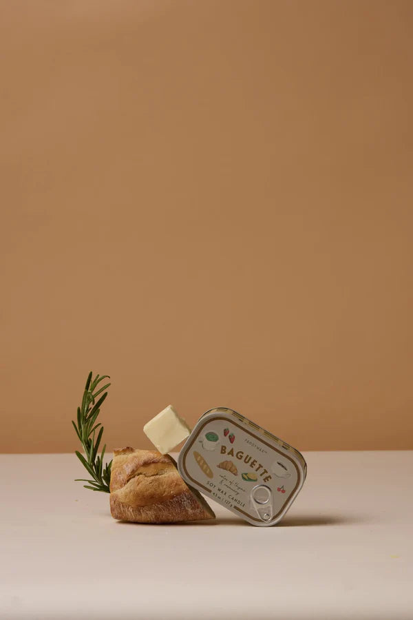 French Baguette Bistro Tin Candle