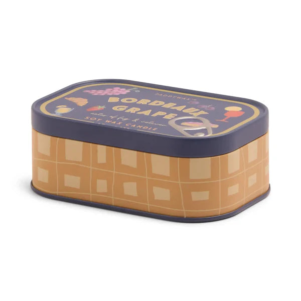 Bordeaux Grape Bistro Tin Candle