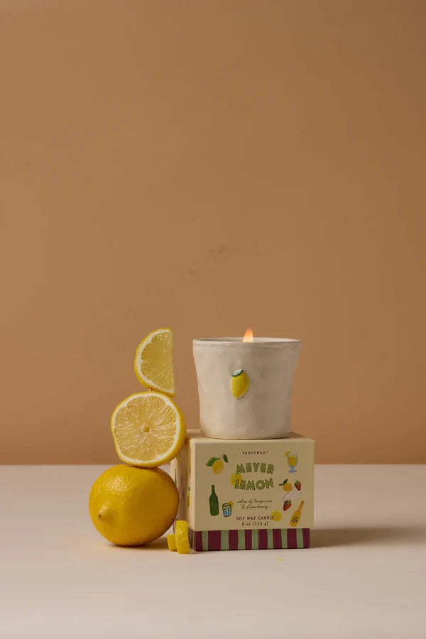 Meyer Lemon Bistro Ceramic Candle