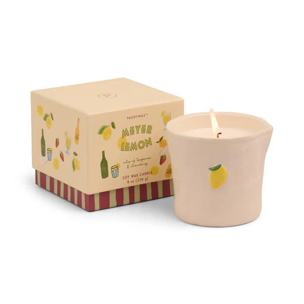 Meyer Lemon Bistro Ceramic Candle