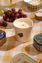 Bordeaux Grape Bistro Ceramic Candle