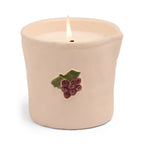 Bordeaux Grape Bistro Ceramic Candle
