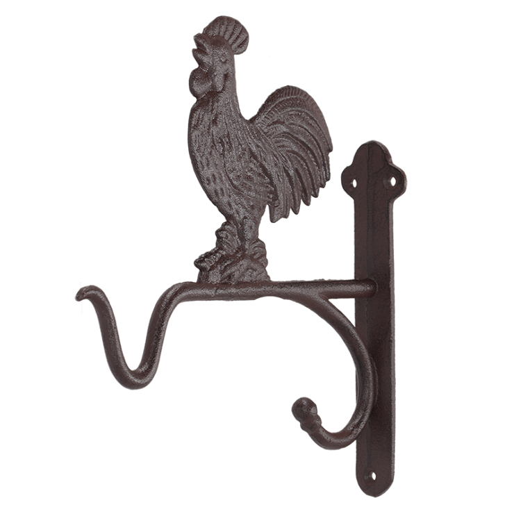 Cast Iron Basket Hook Rooster