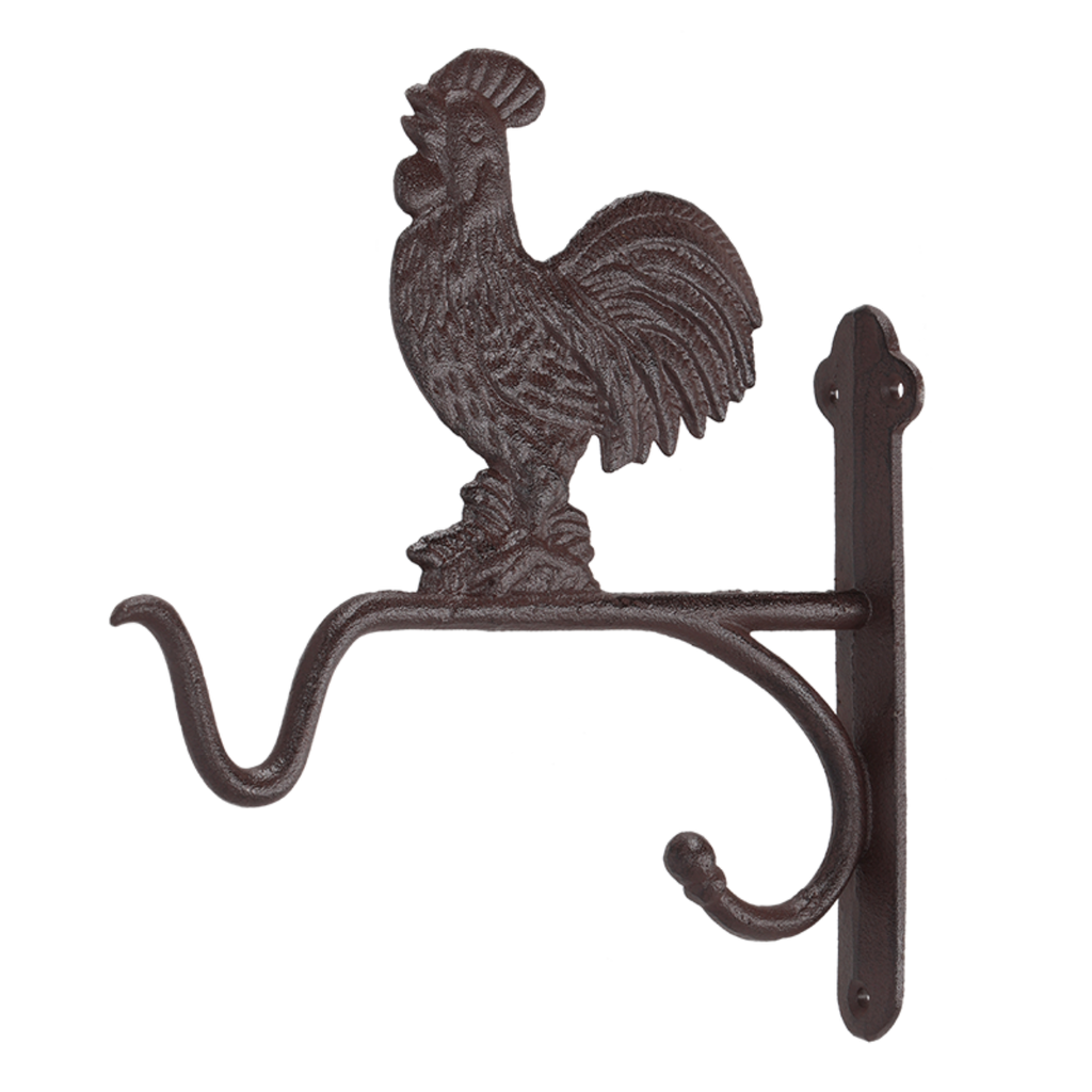 Cast Iron Basket Hook Rooster