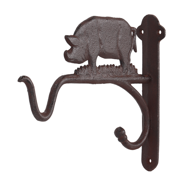 Cast Iron Basket Hook Pig
