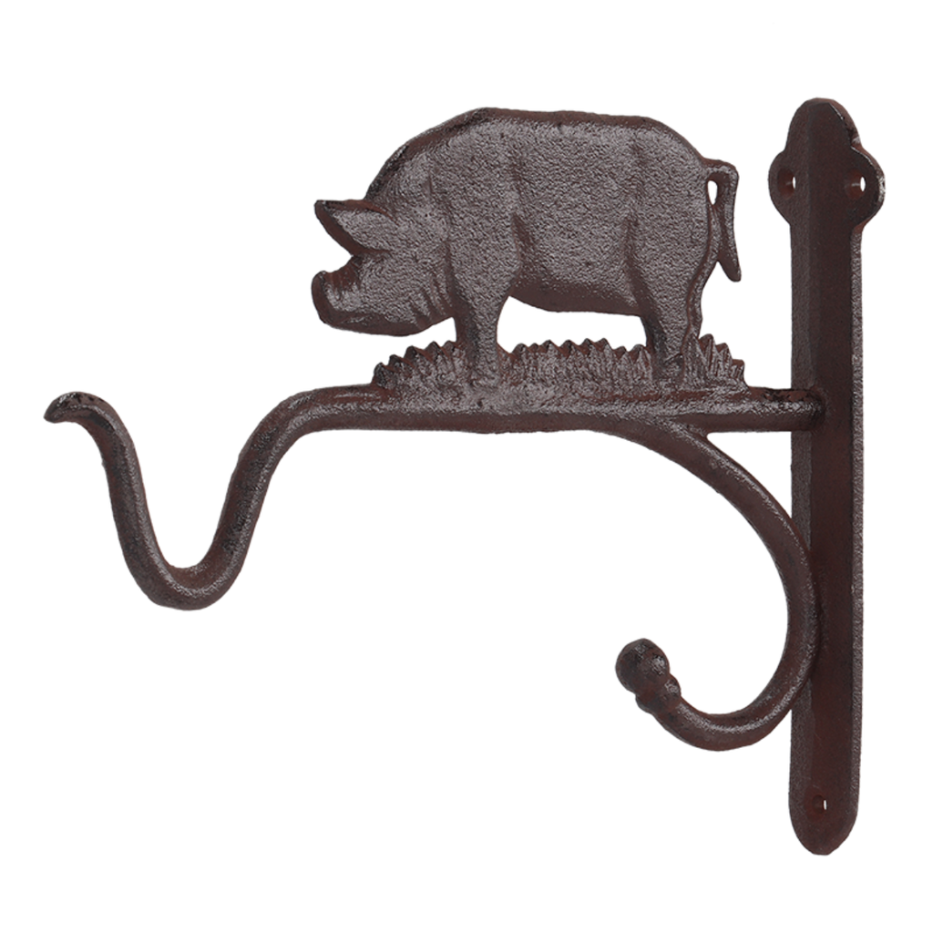 Cast Iron Basket Hook Pig