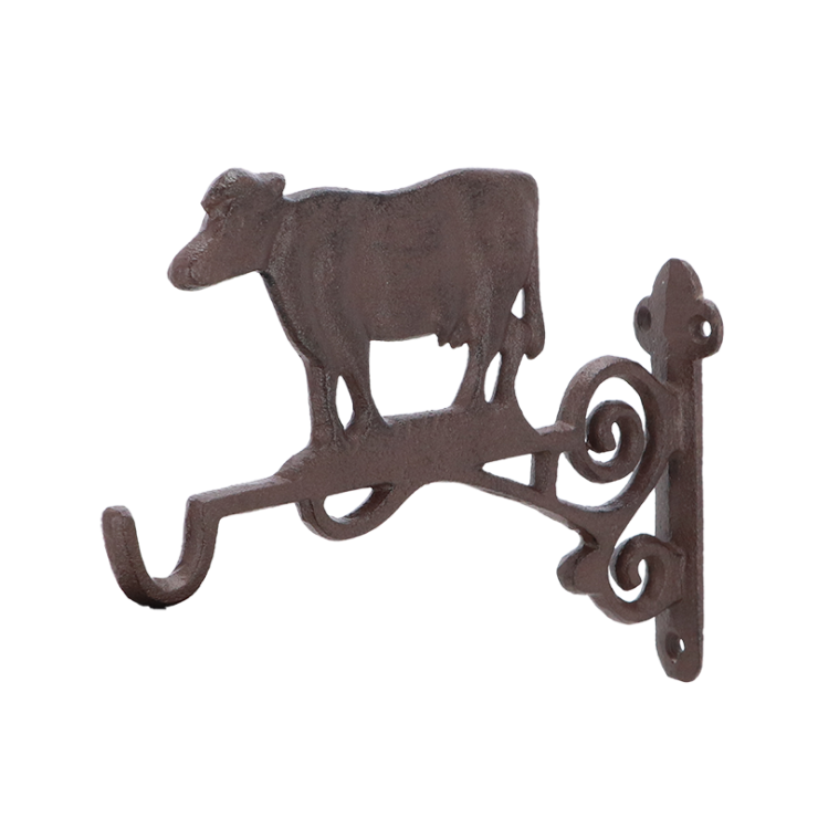 Cast Iron Basket Hook Cow