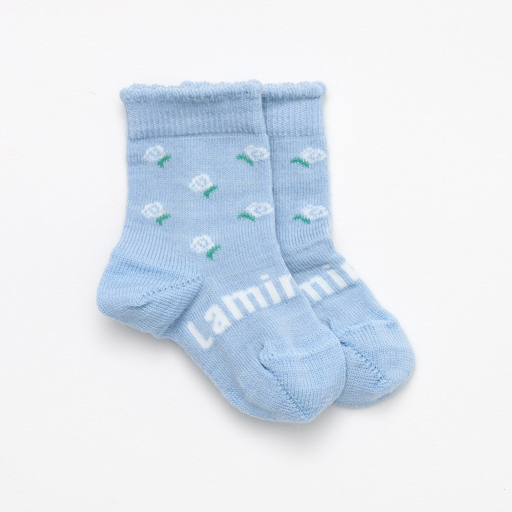 Tahnee Merino Wool Crew Baby Socks 3-9m