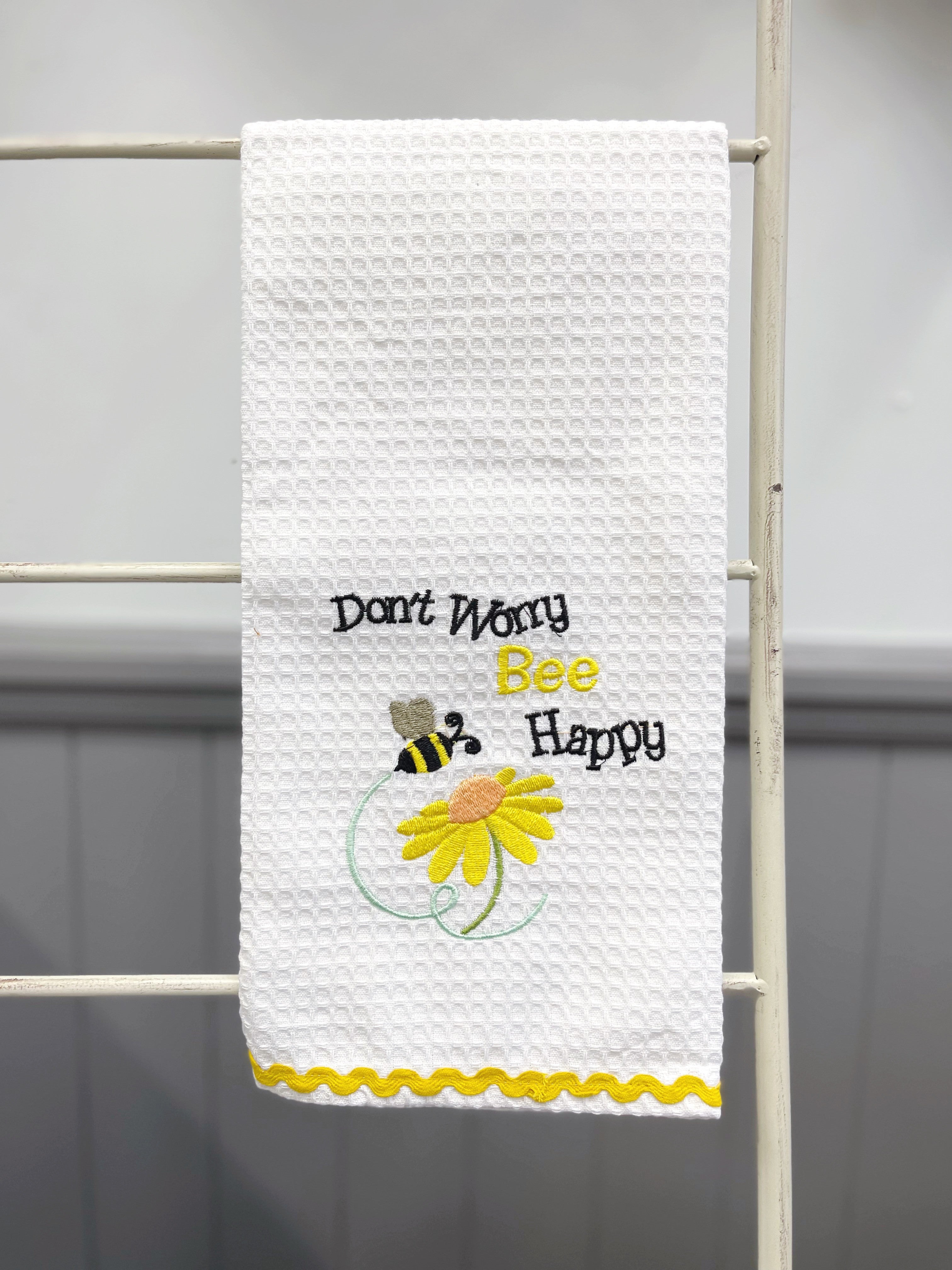 Bee Happy Tea Towel