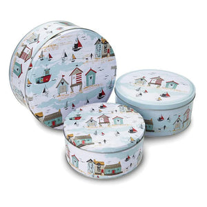 Beside the Seaside Set of 3 Round Cake Tins