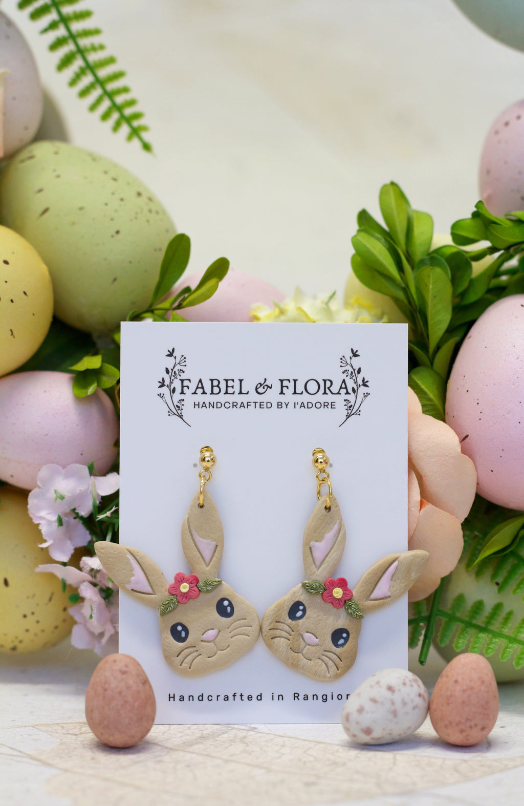Flopsy Bunny Large Handcrafted Earrings