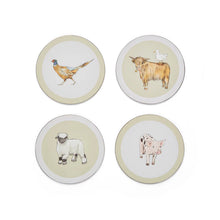 Load image into Gallery viewer, Butter Cup Round Coasters Set of 4