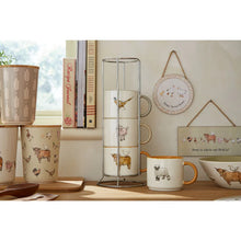 Load image into Gallery viewer, Buttercup Farm Stacking Mugs in Holder Set of 4