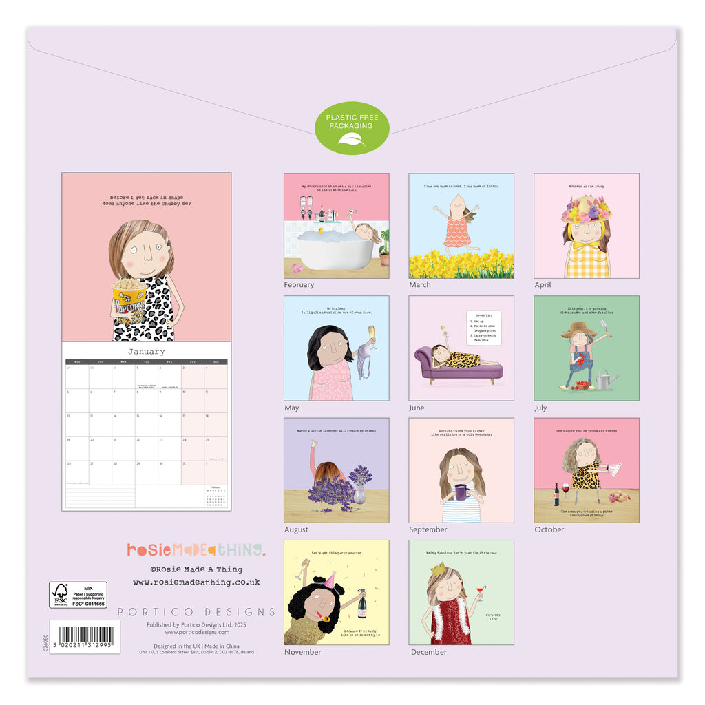 Rosie Made a Thing SQ 2026 Calender