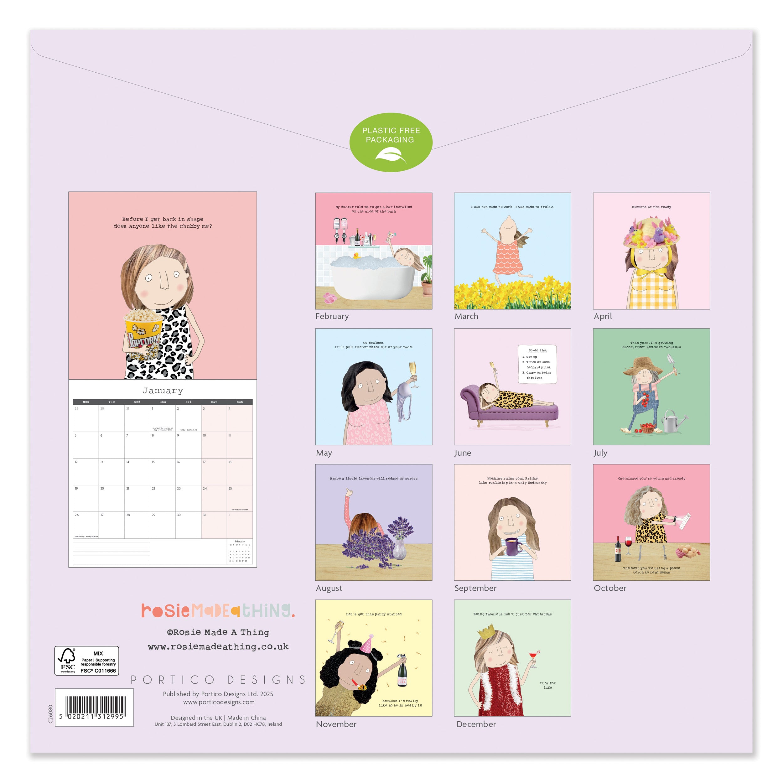 Rosie Made a Thing SQ 2026 Calender