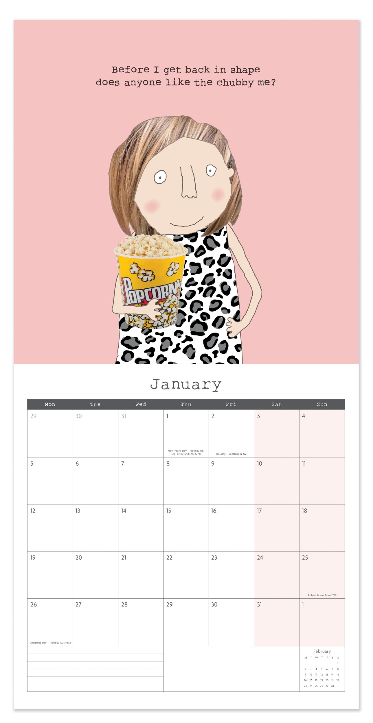 Rosie Made a Thing SQ 2026 Calender