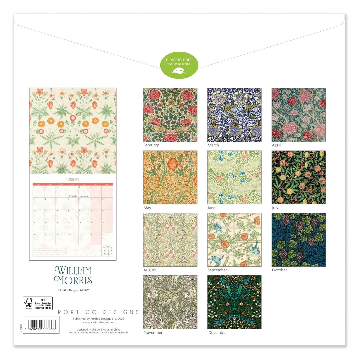 William Morris 2026 Calender