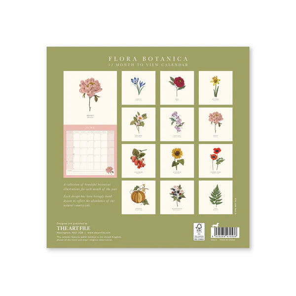 Flora Botanica 2026 Wall Calender