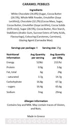 Caramel Pebbles with crispy coating