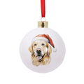 Christmas Golden Retriever Round Bauble
