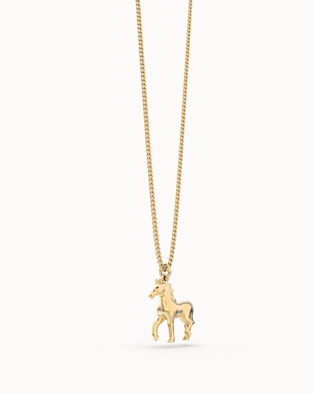 Horse 18K Gold Plated Necklace