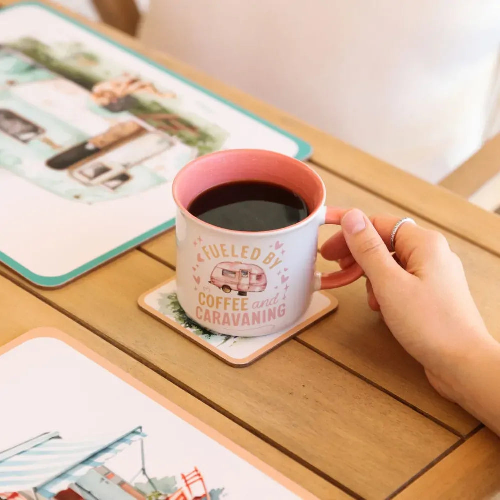 Caravan Fuelled By Coffee Mug
