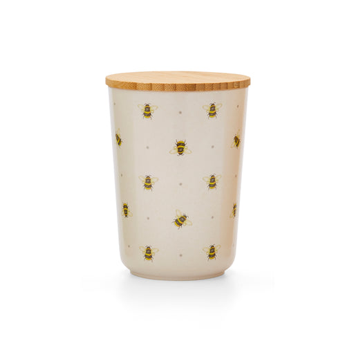 Bumble Bee Bamboo Canister Natural