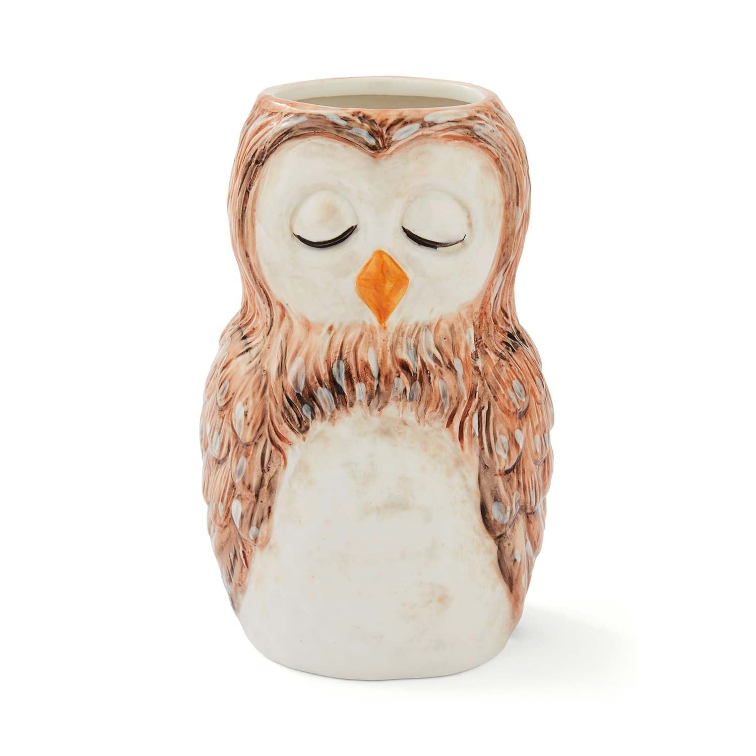 Forest Fable Owl Utensil Pot/Vase