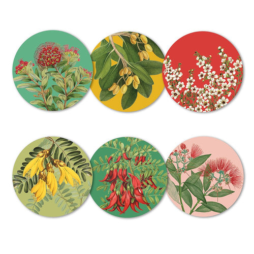 Native Botanicals of NZ Set of 6 Coasters