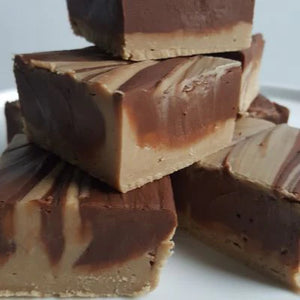 Caramel Chocolate Swirl Fudge