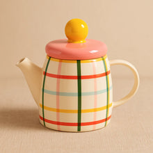 Load image into Gallery viewer, Teapot 800ml Check Multi