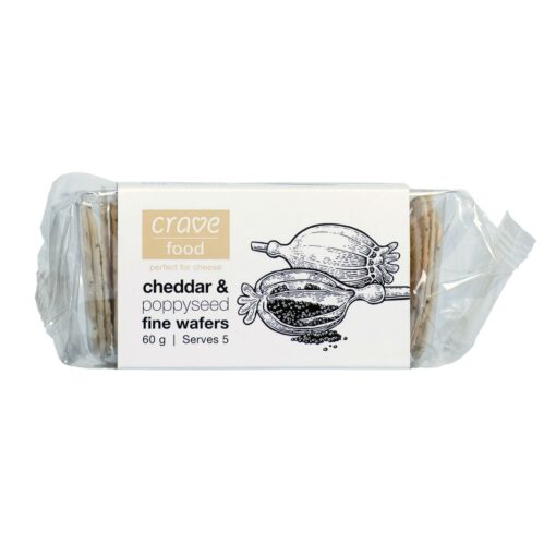 Crackers Cheddar & Poppyseed Wafers 60gm