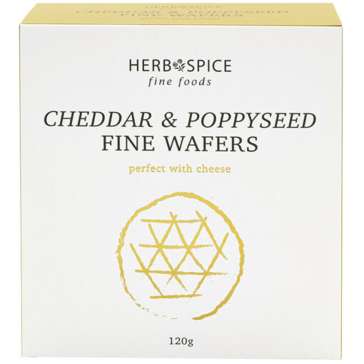 Crackers Ceddar & Poppyseed Wafers 120gm