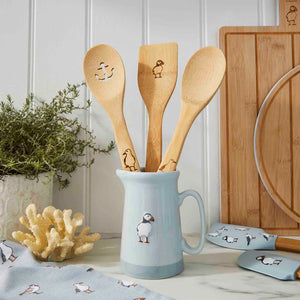 Coastal Birds Set of 3 Bamboo Utensils