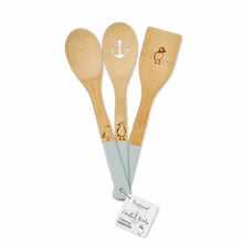 Load image into Gallery viewer, Coastal Birds Set of 3 Bamboo Utensils