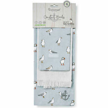 Load image into Gallery viewer, Coastal Birds 3pk Tea Towels