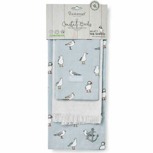 Coastal Birds 3pk Tea Towels