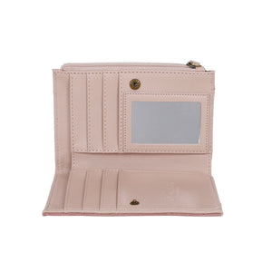 Perfumery Blush Compact Folding Wallet