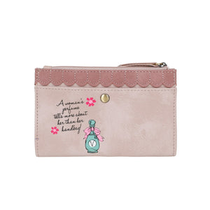 Perfumery Blush Compact Folding Wallet