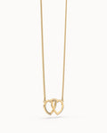 Connected Hearts 18K Gold Plated Necklace