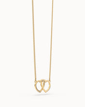 Load image into Gallery viewer, Connected Hearts 18K Gold Plated Necklace