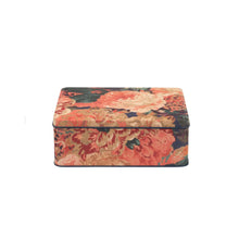 Load image into Gallery viewer, Rose &amp; Peony Deep Rectangle Tin