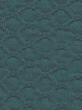 Load image into Gallery viewer, Teal Crosses Knit Merino Fingerless Gloves