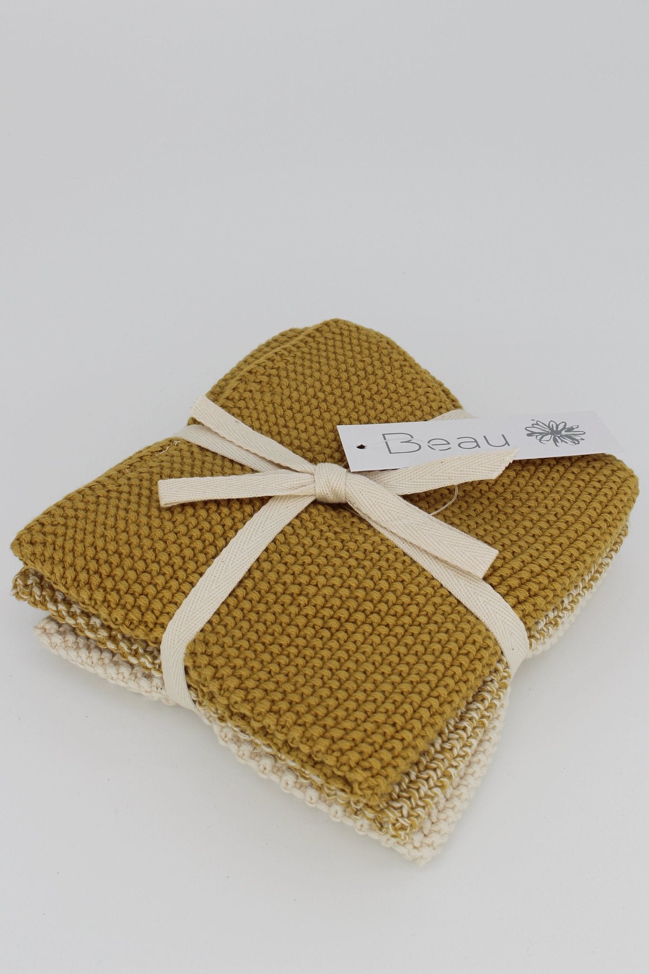 Wash Cloths Set of 3 Cornflour Fleck